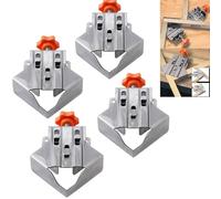 Stainless Steel Right Angle Clamp, 90 Degree Corner Clamps for Woodwork, Precision Open and Close Type Right Angle Splicing Clamp Locator for DIY Woodworking Welding (2, B)