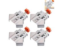 Stainless Steel Right Angle Clamp, 90 Degree Corner Clamps for Woodwork, Precision Open and Close Type Right Angle Splicing Clamp Locator for DIY Woodworking Welding (2, A)