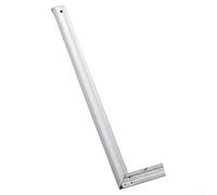 Stainless Steel Right Angle Ruler with Clear Metric and For Imperial Markings and Integrated Level for Accurate Construction and Drafting Use (30cm)