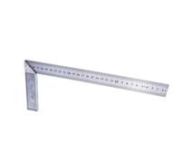 Stainless Steel Right Angle Square Ruler - 30 Cm / 12 Inch Dual-Scale Measuring Rule Device for Engineers Craftsmen DIY Projects -Etched Markings Aluminum Handle