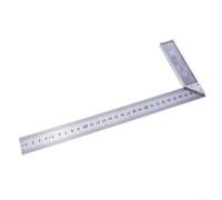 Stainless Steel Right Angle Square Ruler 30cm / 12 inch Measuring Tool with Dual Scale for Engineering, Crafting and Modeling, 1 pc