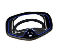 Stainless Steel Rim Dive Mask 180° | nose purge valve, soft silicone, panoramic view