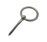 Stainless Steel Ring Eye Bolt 5MM (Wood Screw Lag Thread Eyebolt Ringbolt Marine)