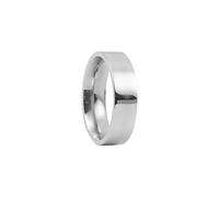 stainless steel rings for women silver Fashion Simple Smooth Ring Stainless Steel Flat Ring Titanium 4MM Wide Heiress (9)