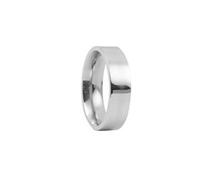 stainless steel rings for women silver Fashion Simple Smooth Ring Stainless Steel Flat Ring Titanium 4MM Wide Heiress (7)