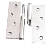 Stainless Steel Rising Lift Off Butt Door Hinges for Interior Doors with Mute Bearings, Left or Right Opening Options, 52x75mm and 79x100mm (4 inch Lift Right)