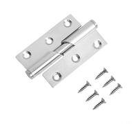 Stainless Steel Rising Lift Off Butt Door Hinges with Smooth Silent Bearings, Left and Right Opening, 52x75mm and 79x100mm for Bathr(3 inch Right)