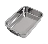 Stainless Steel Roasting Pan with Reliable Rack, Essential for Cooking Succulent Meals (25 * 18 * 5CM)