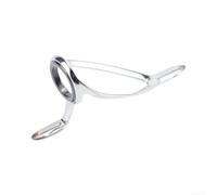 Stainless Steel Rod Guide Ring 1.8x6mm Double Foot | 1.8x6mm size, double-foot stability, stainless steel frame, smooth casting, freshwater compatible
