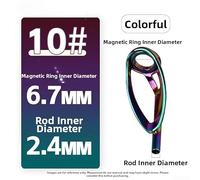 Stainless Steel Rod Tip Guide Ring With Anti-Twist Magnetic Ring And Uniform Inner Contour To Support Consistent Line Movement(H)