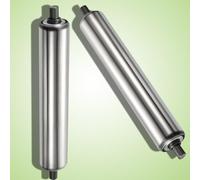 Stainless Steel Roller Conveyor - Set of 2 Galvanized Rollers for Industrial Use - 50mm Diameter Motorless Conveyor Rollers - Heavy Duty Transport Solutions