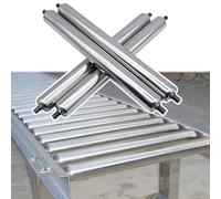 Stainless Steel Roller, Non-Driven Loading & Unloading Solut for Efficient Conveyor Product, Replacement Parts, 1" Diameter x 250mm Length (9.8")