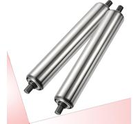 Stainless Steel Roller Set 1" 1.25" 1.5" Diameter 2 Pieces Non-Driven Glide Rollers for Woodworking 32mm (1.25") Dia 450mm (17.7") Length