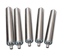 Stainless Steel Roller Set 5 Pieces 1'' to 2.4'' Diameter Replacement Rollers for DIY Projects & Industrial Use (L100MM x Dia32MM)