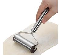 Stainless Steel Rolling Pin Portable Stainless Steel Pastry Roller Handle | Time-Saver Pizza Dough Pin for Home Kitchen Cake Baking Cooking Tortilla Dumpling Fudge Bread Pizza Dough Cookies Fondan
