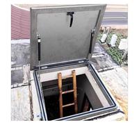 Stainless Steel Roof Access Hatch Door - 30"x36", Square/Rectangle Maintenance Lid for Emergency Access, Wellhead & Cellar Cover - Durable & Weatherproof Design