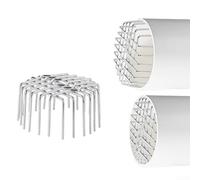 Stainless Steel Roof Drain Downpipe Filter, 304 Mesh Gutter Guard for 50-200mm Pipes, Anti-Clogging Floor Drain Cover for Garden Balcony Outdoor, Silver(180 Tube)