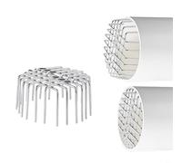 Stainless Steel Roof Drain Downpipe Filter Mesh Guard Anti-Clogging Gutter Protection, For Outdoor Balcony Garden Exhaust Pipe Terminals To Debris(180 Tube)