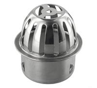 Stainless Steel Roof Drain Filter with Anti Clog Gutter Guard Mesh for Outdoor Pipes Balcony Sewer Leaves Debris Protection Silver Multiple Sizes(75mm)