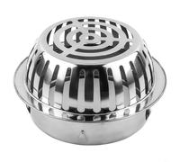 Stainless Steel Roof Floor Drain Filter, Anti-Clog Gutter Sewer Strainer for Leaves and Rats, Outdoor Drain Pipe Cover for Balcony and Roof, Silver (Size:(Size(Siz(Si(S((160mm)