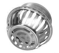 Stainless Steel Roof Floor Drain Filter, Anti-Clog Gutter Sewer Strainer for Leaves and Rats, Outdoor Drain Pipe Cover for Balcony and Roof, Silver (Size:(Size(Siz(Si(S((110mm)