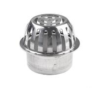 Stainless Steel Roof Floor Drain Filter, Anti-Clog Gutter Sewer Strainer for Leaves and Rats, Outdoor Drain Pipe Cover for Balcony and Roof, Silver (Size:(Size(Siz(Si(S((150mm)