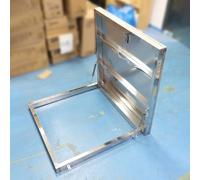 Stainless Steel Roof Hatch Vent Skylight - Rainproof Access Hatch for Home/Industrial Use, Attic Cover 23.6"x23.6", 31.5"x31.5", 39.4"x39.4" (95x95cm)