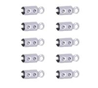 Stainless Steel Rope Clamp Jewelry Tool Leather Cord Crimp Beads Ends Caps Fastener Connectors Cord End Findings