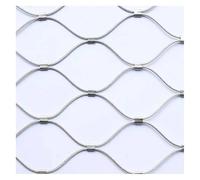 Stainless Steel Rope Mesh Bird Garden Wire Netting Safety Balcony Net 5cm/1.5mm Height Fall Protection Net Garden Mesh (2.5x18m/8.2x59ft)