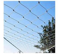 Stainless Steel Rope Mesh Durable Fence Snap Connections Flexible Woven Holes For Farm Garden
