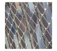 Stainless Steel Rope Mesh Netting - Flexible Outdoor Safety Railing, Heat Resistant Wire Mesh, Shockproof Border Protection - H3xL7m (9.84x22.96ft)