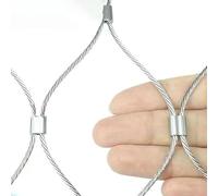 Stainless Steel Rope Mesh, Woven Wire Mesh With Snap Fasteners, Hard And Heat Resistant Wire Mesh(Mesh 7cm)