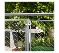 Stainless Steel Rope Net for Balconies - 6cm/1.5mm Pet Safety Mesh, Expandable Barrier Netting (1x20m) - Outdoor Protection for Cats & Small Animals