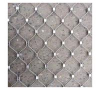 Stainless Steel Rope Net Heavy Duty Safety Netting for Attics Courtyards and Roof Edges 2mm Thickness 10cm Mesh Size 4x7m (13.12x22.96ft)