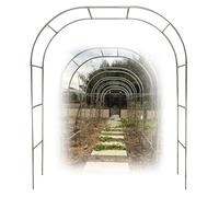 Stainless Steel Rose Arch 230cm - Weatherproof Freestanding Climbing Support Garden Trellis for Roses Perfect for Outdoor Decor (Size: 1.2 * 2.3m / 3.9 * 7.5ft)