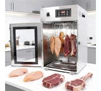 Stainless Steel Rotary Meat Dryer,7.5 Kg Dry Aging Food Drying Cabinet,Adjustable Temperature (30-90℃),0-24 Hour Digital Timer Control,360-Degree Rotation,Intelligent Touch Control,Can Dry 7 Kg Meat
