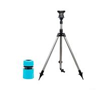 Stainless Steel Rotary Tripod Sprinkler, Telescopic Garden Sprayer with 360 Degree Spray Head, Adjustable Lawn Watering System, Heavy Duty Automatic Plant(B)