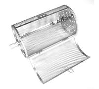 Stainless Steel Rotating Drum Basket 14x18cm Stainless Steel
