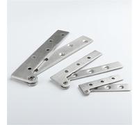 Stainless Steel Rotating Invisible Door Pivot Hinge Side Axis Flip Window 7-Shaped Hardware Accessories 1Pcs(L)
