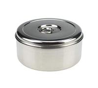 Stainless Steel Roti Container Chapati Roti Paratha Container Casserole Puri Dabba Cake Tin Biscuits Cookies Tin (20cm)