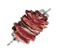 Stainless Steel Rotisserie Meat Forks Set, Grill Spit Rods for Roasting Chicken & Fish in Air Fryer 34cm