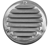 Stainless Steel Round Air Vent Grille 200mm / 240mm with Fly Screen Flat Cover