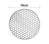 Stainless Steel Round BBQ Grill Mat for Charcoal & Gas Grills - Non-Stick Barbecue Rack for Even Heat Distribution, Air Circulation, Oven & Stovetop Use - 18 cm to 30 cm(18CM)