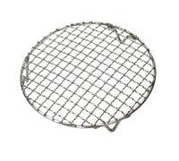 Stainless Steel Round BBQ Net Grill Mesh Roast Nets Bacon Grill Tool Iron Nets Barbecue Accessories Non-stick BBQ Mat Grid(16.5cm)