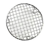 Stainless Steel Round Cooking Grate with Feet | The round stainless steel grid with feet allows even heating and easy cleaning.
