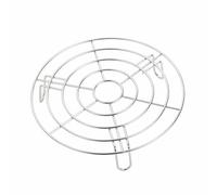 Stainless Steel Round Cooking Rack - Multi-Use Steaming & Cooling Stand for Ovens, Air Fryers & Microwaves, Universal Bakeware Accessory for Roasting, Grilling & Food Preparation