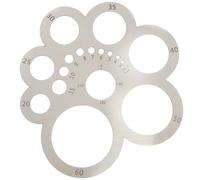 Stainless Steel Round Corner Cutter Circle Drawing Template Leathercraft Ruler Tool