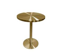 Stainless Steel Round Dining Table, Modern Minimalist Design, Versatile Side Table for Living Room, Bar, Cafe, Restaurant, Pub