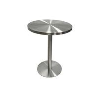 Stainless Steel Round Dining Table, Modern Minimalist Design, Versatile Side Table for Living Room, Bar, Cafe, Restaurant, Pub