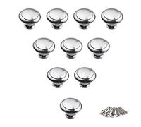 Stainless Steel Round Drawer Knobs Cabinet Handles Door Handle Pull Hardware 30mm 10PCS